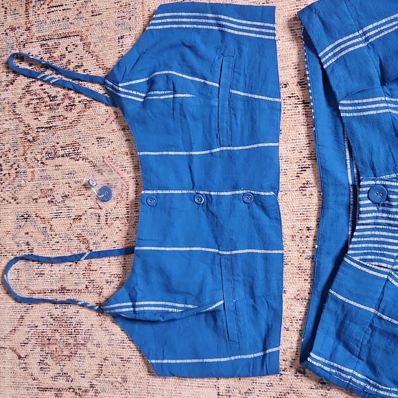 Free People Casual Friday Set In Blue NWOT - Picture 5 of 11